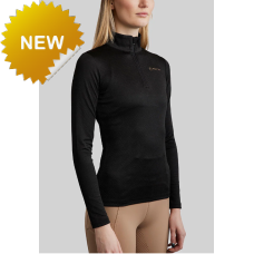 Montar Dames MoCilia Jacquard REFINED Trainingshirt - Black